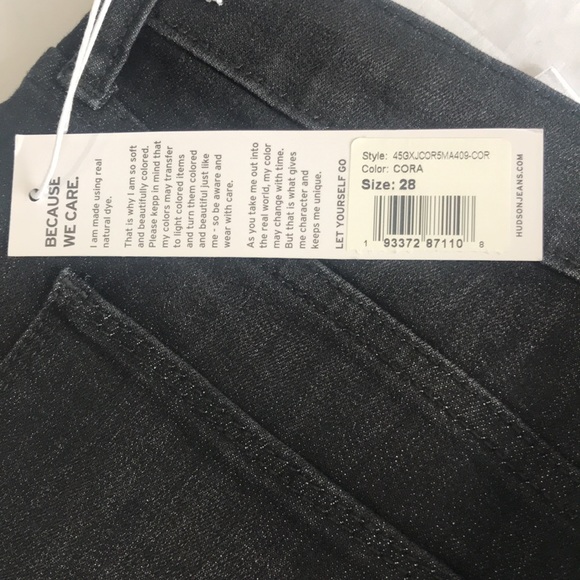 Hudson Natalie Midrise Super Skinny Ankle Jeans in Cora/ Washed Black - Picture 11 of 12